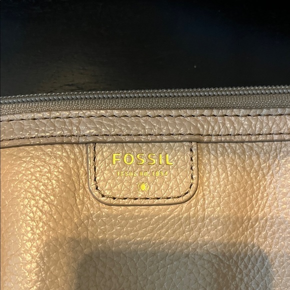 FOSSIL MIMI taupe pebble leather tote bag - Picture 4 of 10